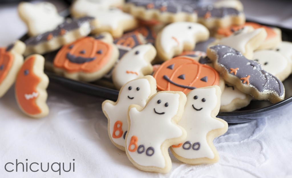 Halloween ghosts galletas decoradas chicuqui.com
