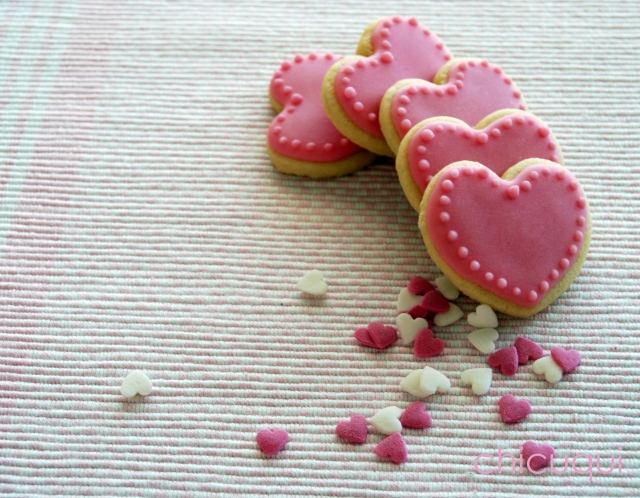 corazones rosas 028 corazones hearts galletas decoradas decorated cookies san valentin