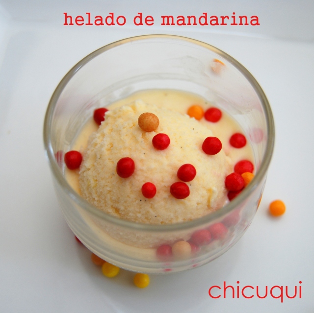 receta helado mandarina galletas decoradas chicuqui