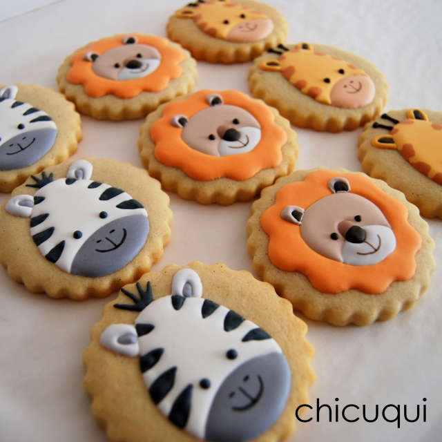 animales de la selva galletas decoradas chicuqui.com