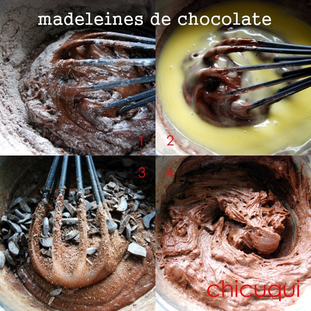 receta de madeleines de chocolate en chicuqui.com galletas decoradas